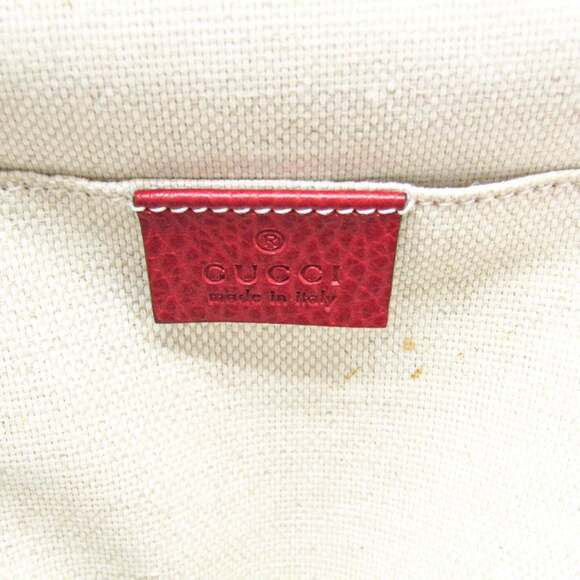 GUCCI Authentic Red Leather Backpack - Picture 10 of 12